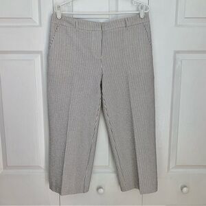 REITMANS Black and White Striped Cropped Pants Women’s Size 10 Regular